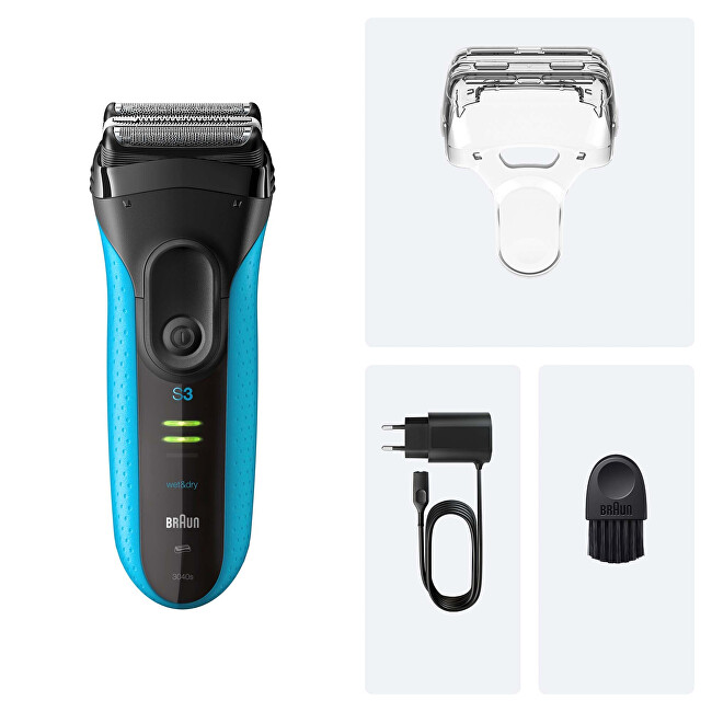 Braun Elektrický holicí strojek Series 3+ Wet & Dry 3040S
