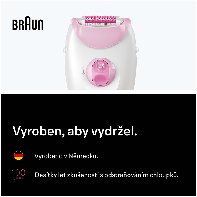 Braun Epilátor s kabelem Silk-épil 3 3-000 Pink