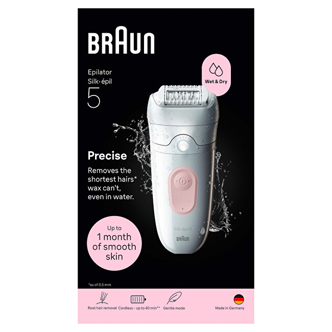 Braun Epilátor Silk-épil 5 Wet & Dry 5-000 Light Pink