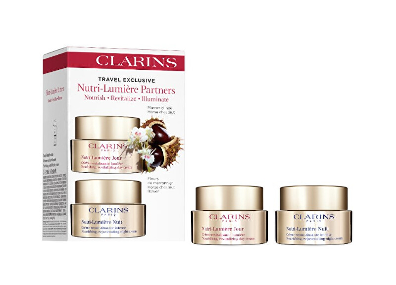 Clarins Dárková sada pleťové péče Nutri-Lumiére Partners Francie