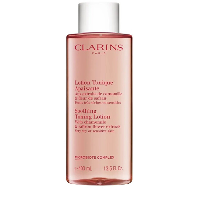 Clarins Upokojujúca tonizačná voda pre veľmi suchú až citlivú pleť (Soothing Toning Lotion) 400 ml Francúzsko