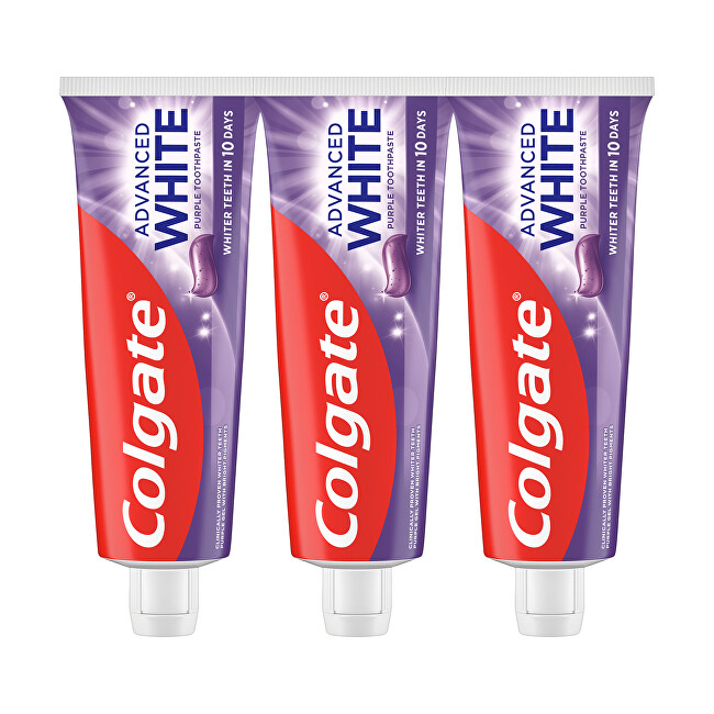 Advanced White Purple Trio Toothpaste 3 x