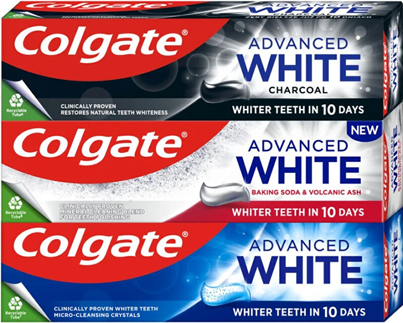 Advanced Mix Trio Whitening Toothpaste Set 3 x