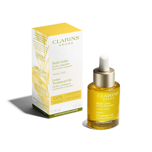 Pečující pleťový olej pro smíšenou a mastnou pleť Lotus (Treatment Oil) 30 ml