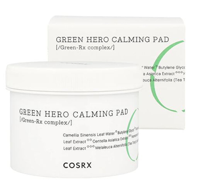 COSRX Zklidňující pleťové tampony One Step Green Hero (Calming Pad) 70 ks
