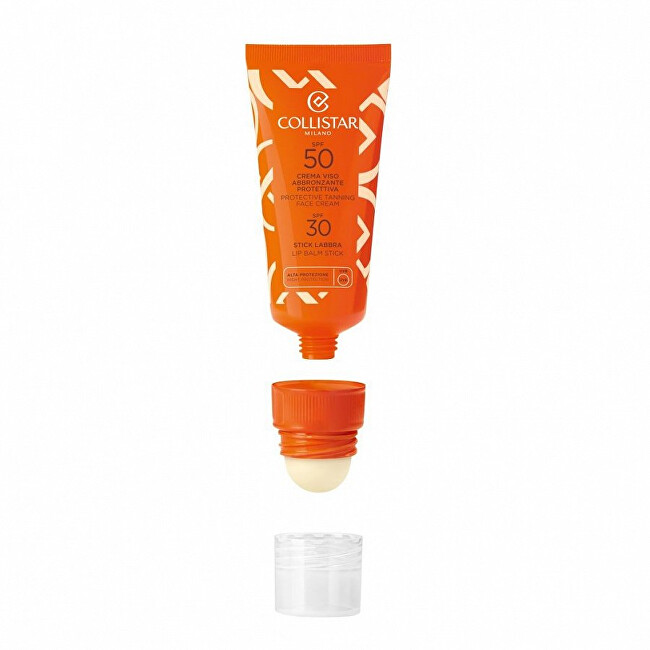 Collistar Opalovací krém a balzám na rty 2v1 SPF 50