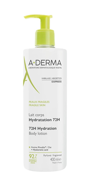 A-DERMA Hydratační tělové mléko 72H Hydration Body Lotion 400 ml