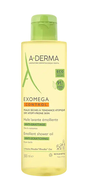 A-DERMA Zvláčňující sprchový olej pro suchou pokožku se sklonem k atopickému ekzému Exomega Control (Emollient Shower Oil)
