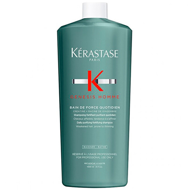 Čisticí a vyživující šampon pro slabé vlasy s tendencí vypadávat Genesis Homme Bain de Force Quotidien (Shampoo)