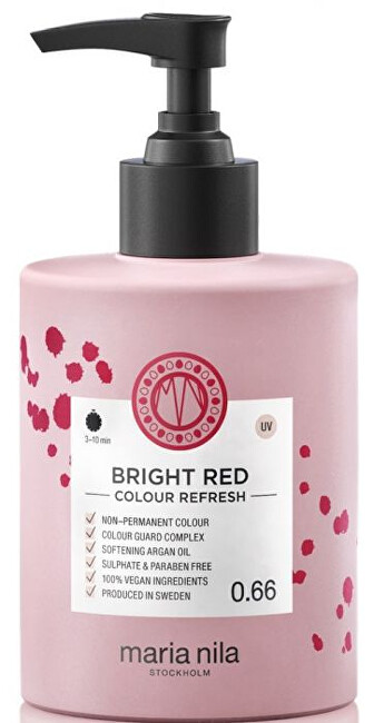 Jemná vyživující maska bez permanentních barevných pigmentů 0.66 Bright Red (Colour Refresh Mask)