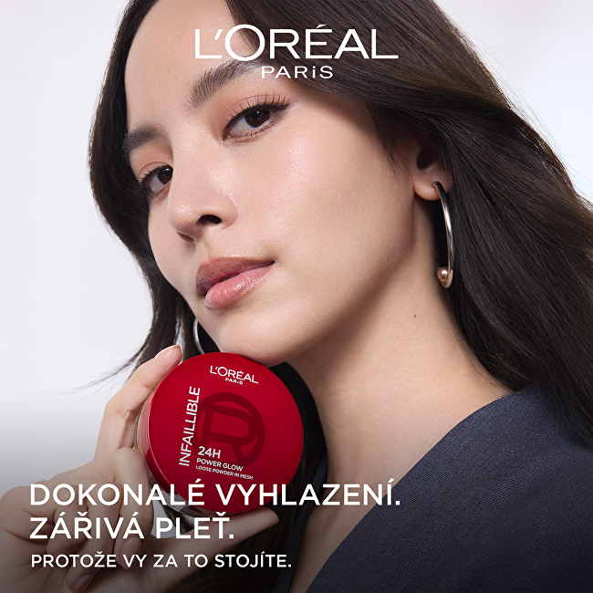 Rozjasňující pudr 24H Power Glow Loose Powder 10 g