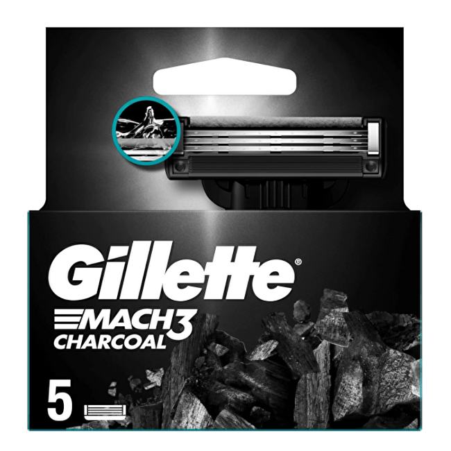Náhradní hlavice Mach3 Charcoal