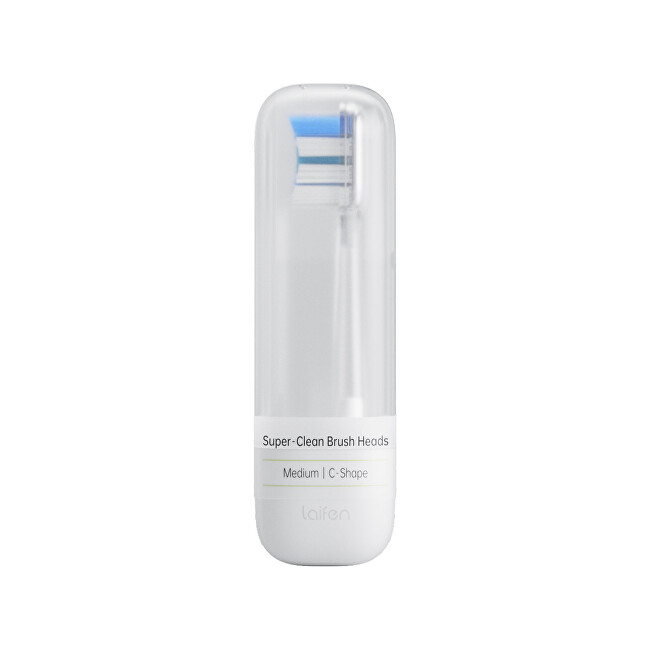 Laifen Náhradní hlavice pro zubní kartáček 2.0 Super-Clean Transparent