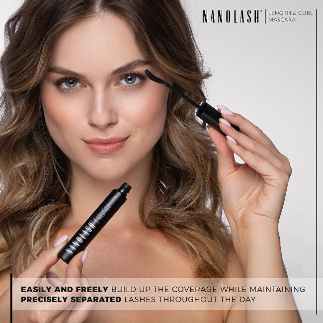 Nanolash Řasenka pro prodloužení a natočení řas Length & Curl Mascara 10 ml
