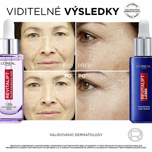L'Oréal Paris Sérum proti vráskám s 1,5% čisté kyseliny hyaluronové Revitalift Filler (Hyaluronic Acid Serum)