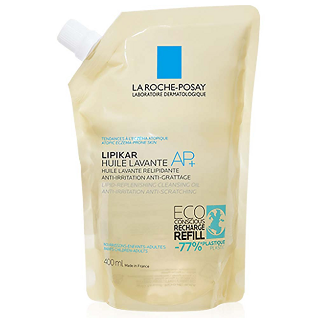 Zvláčňující sprchový a koupelový olej pro citlivou pokožku Lipikar Huile Lavante AP+ (Lipid-Replenishing Cleansing Oil)