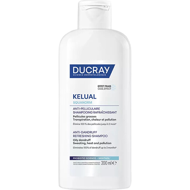 Ducray Šampon proti mastným lupům Squanorm Refreshing Shampoo 200 ml