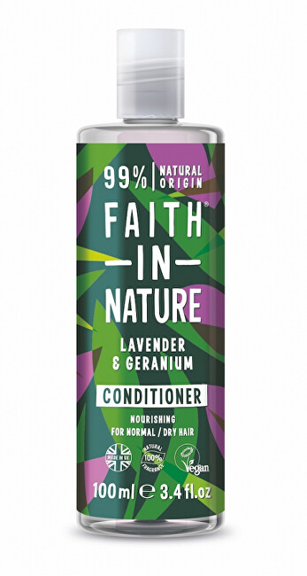 Faith in Nature Vyživující přírodní kondicionér pro normální a suché vlasy Levandule (Nourishing Conditioner) 100 ml