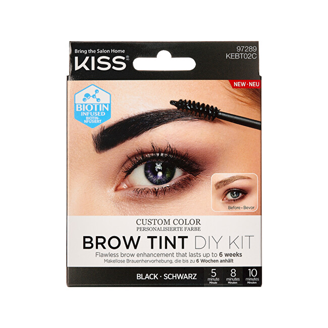 KISS Sada na barvení obočí Brow Tint Diy Kit 20 ml Brown