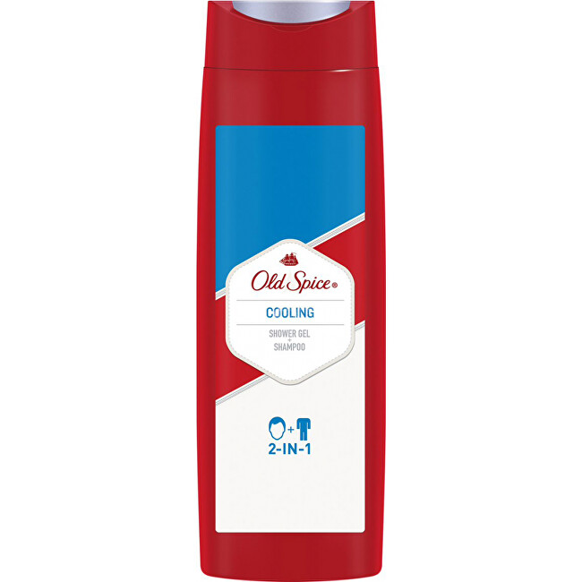 Old Spice Sprchový gel 2 v 1 Cooling (Shower Gel + Shampoo) 400 ml