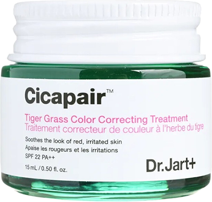Dr. Jart+ Pleťový krém proti zarudnutí Cicapair SPF 22 (Tiger Grass Color Correcting Treatment)