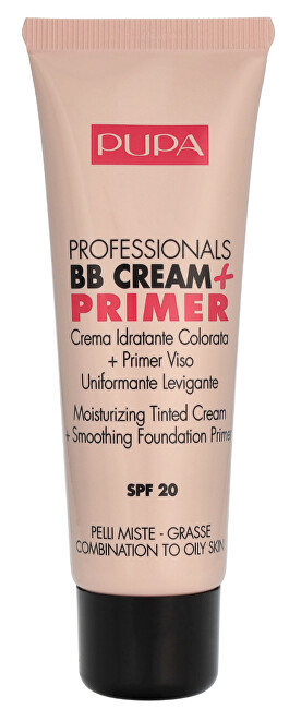 BB krém a podkladová báze 2v1 BB Cream+Primer (Moisturizing Tinted Cream) 50 ml