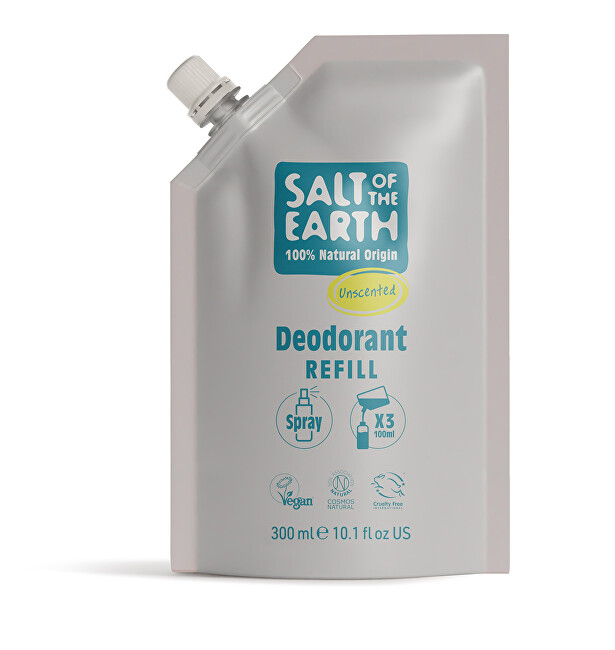 Salt Of The Earth Deodorant ve spreji Unscented Deodorant Refill - náplň