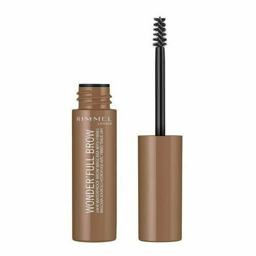 Rimmel Voděodolná řasenka na obočí Wonder´Full 24H (Brow Mascara) 4,5 ml 03 Dark