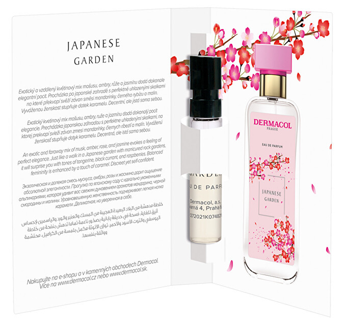 Dermacol Parfémovaná voda s vůní růže a bílého jasmínu Japanese Garden tester 2 ml