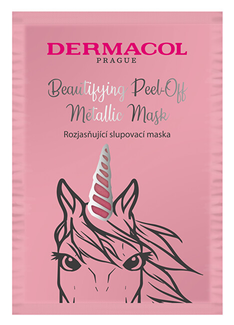 Dermacol Rozjasňující slupovací maska (Beautifying Brightening Peel-Off Metallic Mask) 15 ml