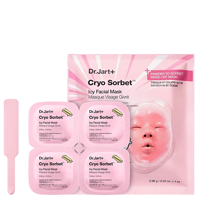 Dr. Jart+ Pudrová maska Cryo Sorbet Icy Facial Mask 4 ks