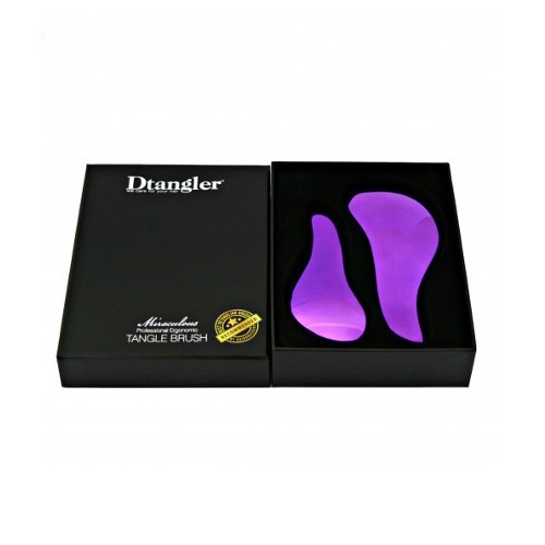 Dtangler Dárková sada kartáčů na vlasy Miraculous Purple