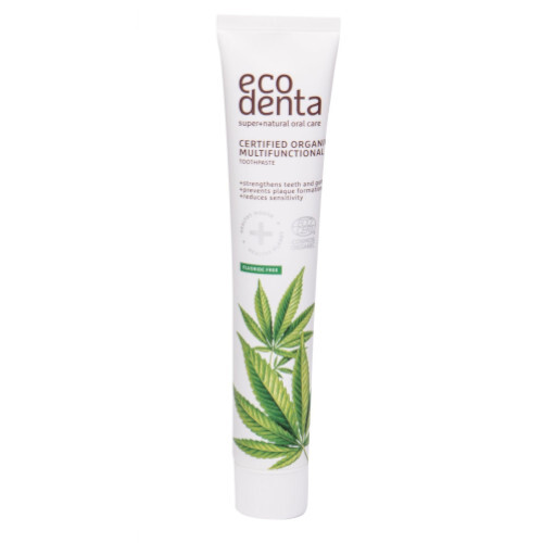 Ecodenta Multifunkční zubní pasta s konopným olejem (Multifunctional Toothpaste With Hemp Oil) 75 ml