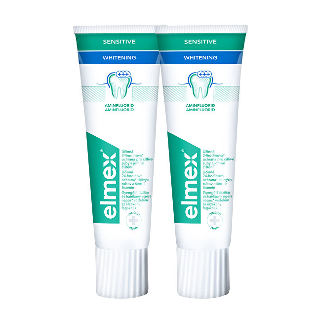 Elmex Bělicí zubní pasta pro citlivé zuby Sensitive Whitening Duopack 2x 75 ml