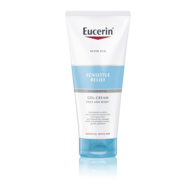 Eucerin Regenerační gelový krém po opalování Sensitive Relief (Gel-Cream Face and Body) 200 ml