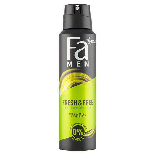 Fa Deodorant ve spreji Men Fresh & Free Mint & Bergamot (48h Deodorant Bodyspray) 150 ml