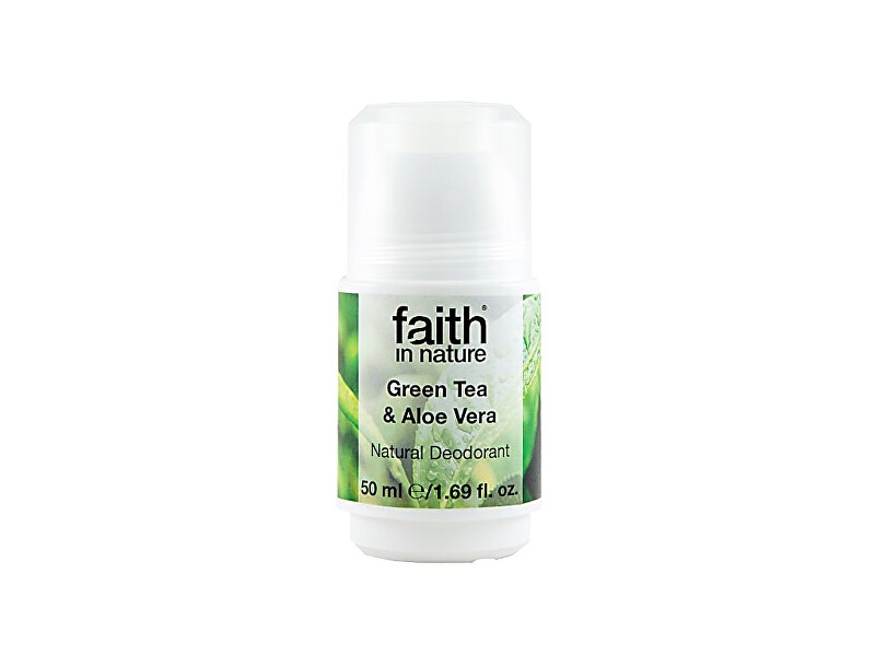 Faith in Nature Kuličkový deodorant Zelený čaj a aloe vera (Natural Deodorant) 50 ml