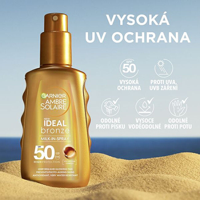 Opalovací mléko ve spreji SPF 50 Ideal Bronze (Milk in Spray) 150 ml