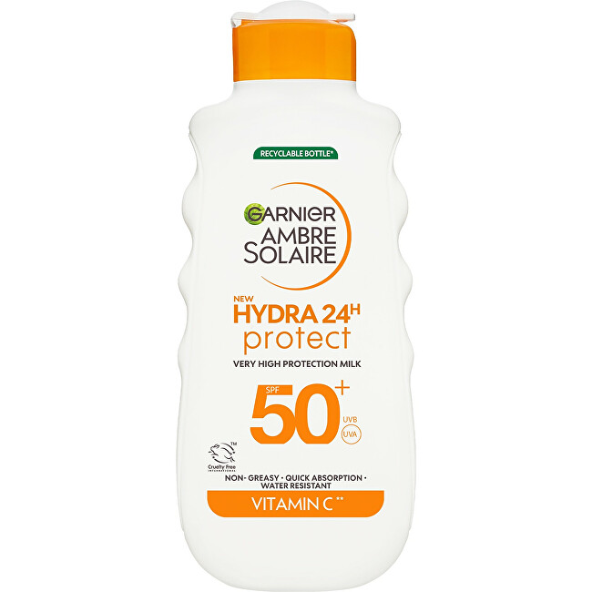 Sunscreen milk SPF 50 Ambre Solaire Hydra 24h Protect (Very High Protection Milk) 175 ml