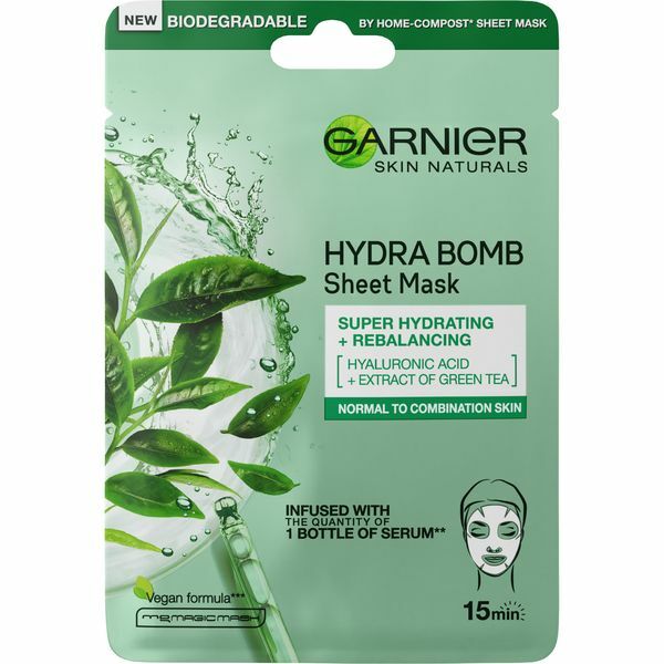 Garnier Superhydratační čisticí pleťová maska se zeleným čajem Moisture + Freshness (Tissue Super Hydrating & Purifying mask) 28 g