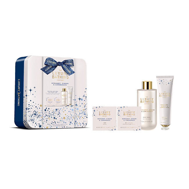 Grace Cole Dárkový box péče o tělo Bergamot, Zázvor & Lemongrass 4 ks