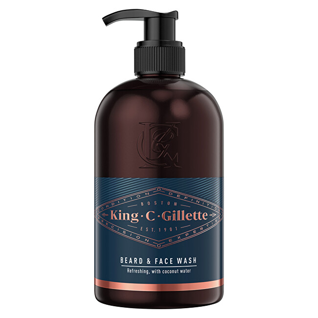 Gillette Šampon na vousy a obličej King (Beard & Face Wash) 350 ml
