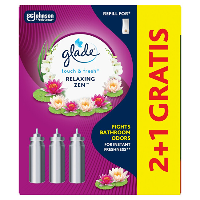 Touch &amp; Fresh Relaxing Zen 2+1 air freshener refill set