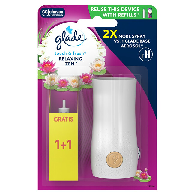 Touch &amp; Fresh air freshener + Relaxing Zen refill 2 x 10 ml
