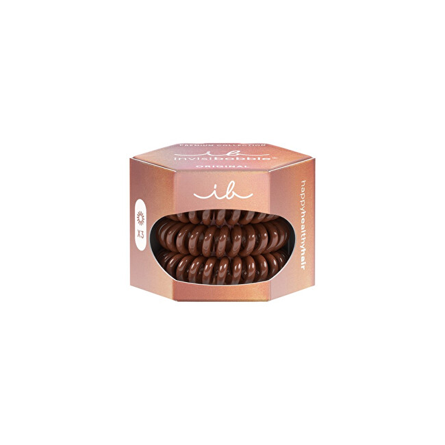 Hair band Original Premium Pretzel Brown 3 pcs