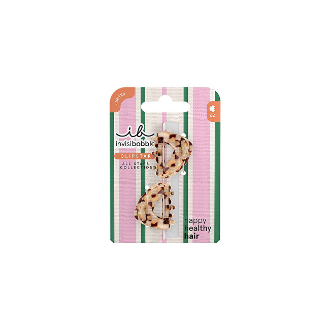Clipstar All Stars Golden Caddie XS hair clip 2 pcs