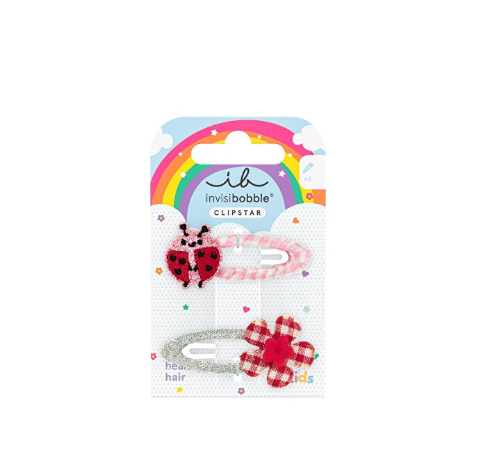Snap Clip Kids Happy Ladybird Hair Clip 2 pcs