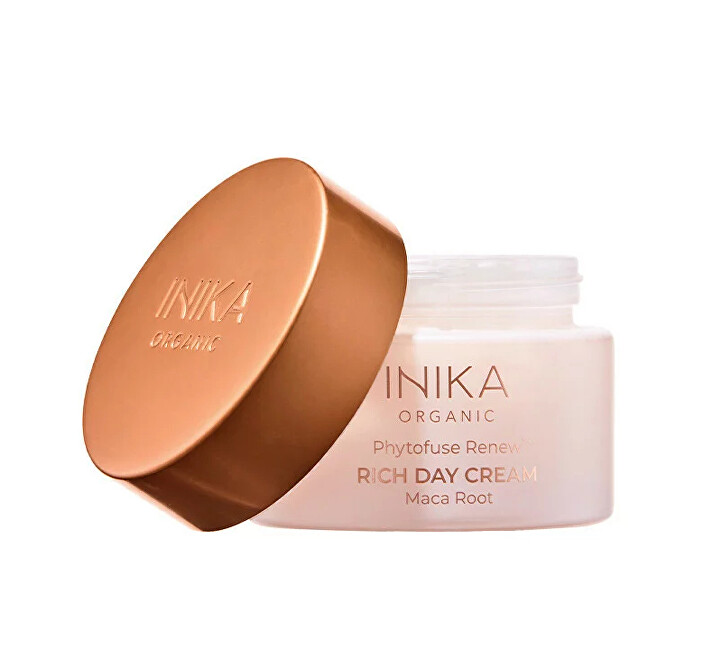 INIKA Organic Výživný denný krém s výťažkom z koreňa Maca Phytofuse Renew (Rich Day Cream Maca Root) 50 ml Na hydratáciu, Regenerácia, Vyživujúci