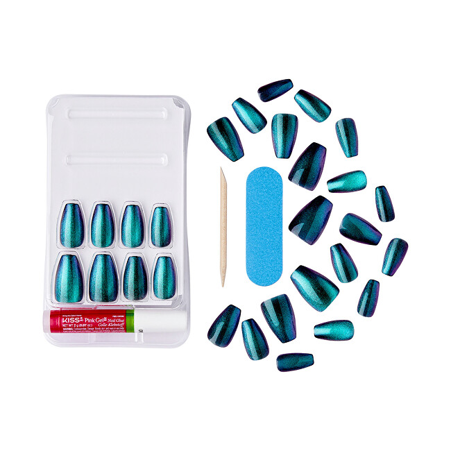 Gelové nehty Gel Fantasy Magnetic (Chameleon) 28 ks