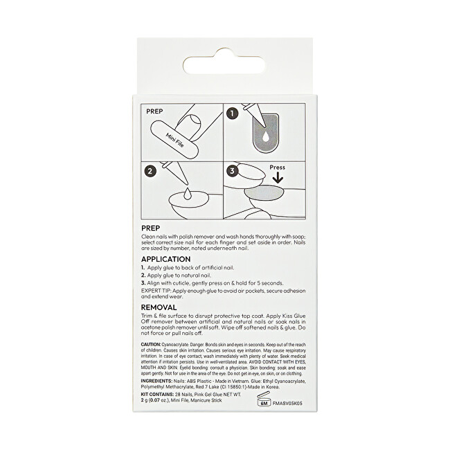 Gelové nehty Gel Fantasy Magnetic (Set Us Free) 28 ks